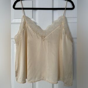 Sezane Silk Jordie Top- Cream
